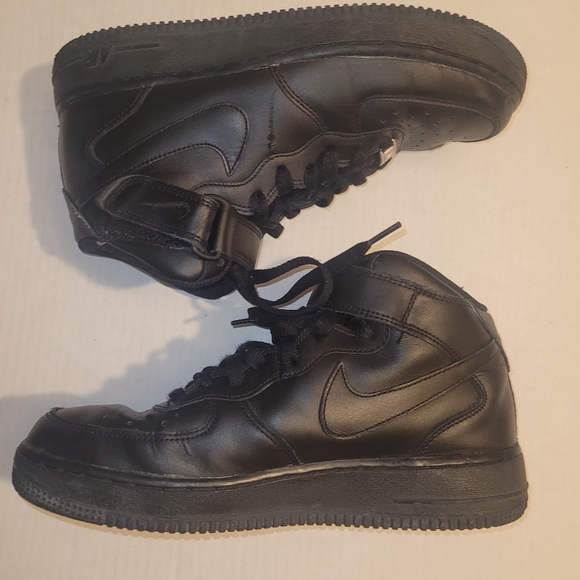 NIKE Airforce 1 Mid \'07 Hi Top Basketball Shoes Sneakers Black Size 9 main image 4